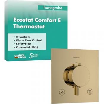 Hansgrohe Ecostat Comfort E – Termostato para 2 Usuarios en Oro