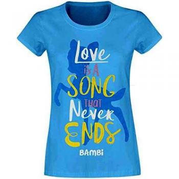 Amor Musical Bambi Camiseta Azul S