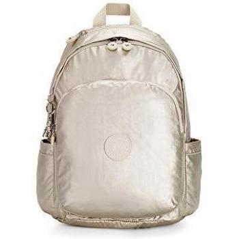 Kipling DELIA Sac à dos loisir, 37 cm, 16 litres, Or (Cloud Metal)