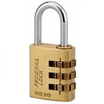 Cadenas à combinaison 3 chiffres 30 mm