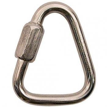 10 mm Unisex Triangle Quick Link Snap Hook Silver