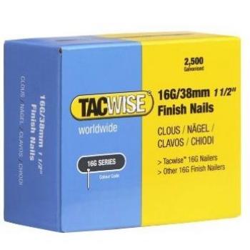 Tacwise 296 16G/38mm Straight Brad Finish Nails