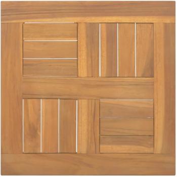 Dessus de table en bois de teck 40x40x2,5 cm