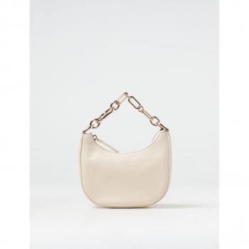 Twinset Borsa Mini Croissant – Chiud. Oval T – Nappa Sintetica – Bianco “Old White” – Taglia Unica