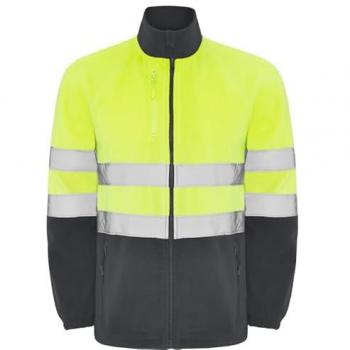 Chaqueta estilo polar alta visibilidad antipilling con protector de barbilla ALTAIR ROLY