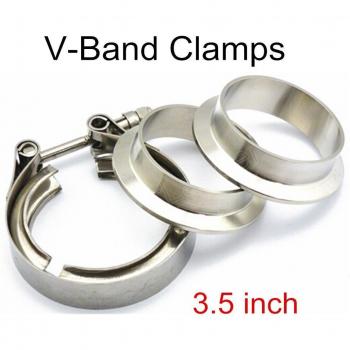 Sistema V‑Band 3,5 pulgadas Acero Inoxidable para Escape (F/M)