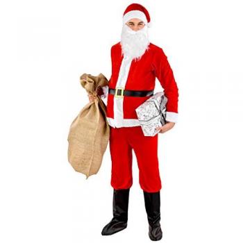 Holiday Santa Claus Dress for Him – Red, L