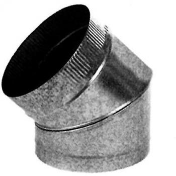 Gomito di Stufa 150 mm 45° (Zincato)