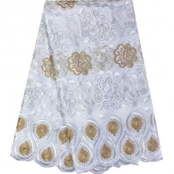 Tela de boda púrpura con encaje seco africano YPL12233