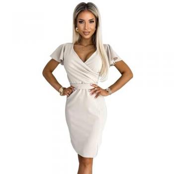 Numoco Elegantes Kleid Beige (XXL)
