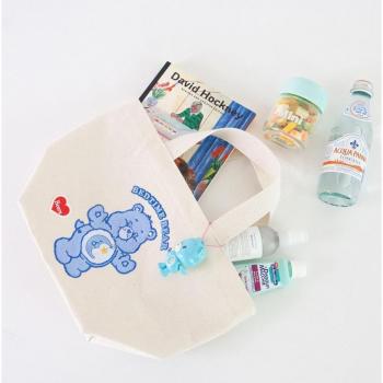 Tote de Lona para Mascotas con Bordado de Oso