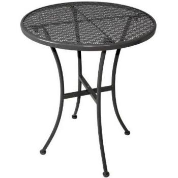Table bistro ronde grise en acier 600 mm