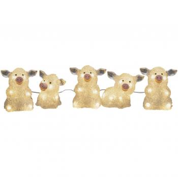 5-Piece LED Pig Light Chain