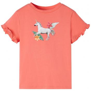 T-shirt Corallo per Bambina a Maniche Corte 104