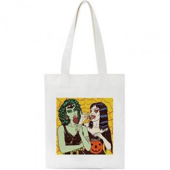 Ulzzang Style Large Canvas Shoulder Bag