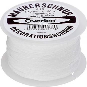 Overlen Maurerschnur PE 1,7 mm, 50 m, Weiß