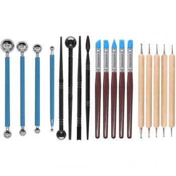 61-Piece Ceramic Polymer Modeling Tools