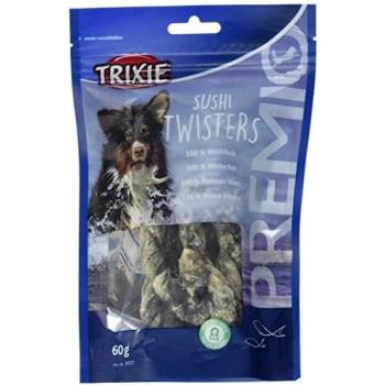 TRIXIE Snack Sushi Twisters, 60 g, Pescado Blanco, Perro