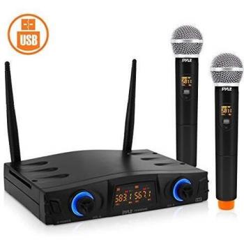 Pyle PDWM2950 UHF Pro Compact Wireless Microphone System