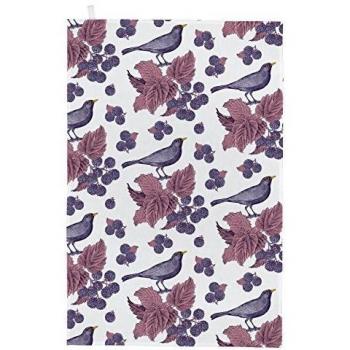 Peel Thornback Blackbird Bramble Kitchen Towel