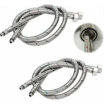 Connecteur flex G 3/8 DN6 60 cm pour robinets – paire