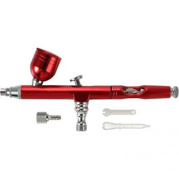 Aerógrafo de Gravedad con Inyector de Oxígeno, Doble Acción y Boquilla de 0,3mm para Decoración de Uñas y Pasteles