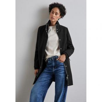 Black 3XL Zip Parka, Boat Neck – Street One