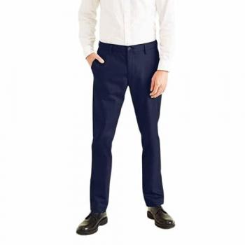 Signature Navy Stain‑Proof Slim Trousers – Dockers 33