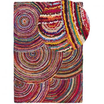 Vibrant Cotton Braided Rug 160 x 230 cm