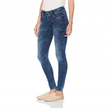 TOM TAILOR Damen Jeans Jona Ultra Low Deep Blue