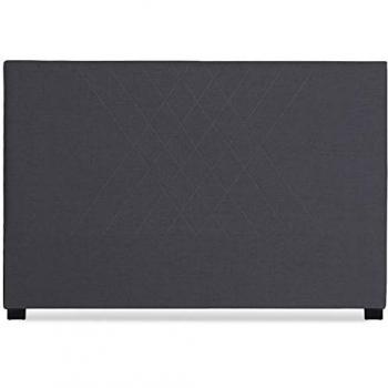 Tête de lit en tissu gris foncé 180 cm