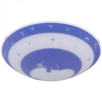 Lampada da soffitto per cameretta bambini con stelle e luna blu