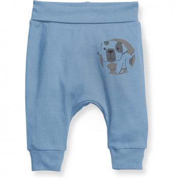 Pantalon Angemiel bébé garçon chien bleu souriant
