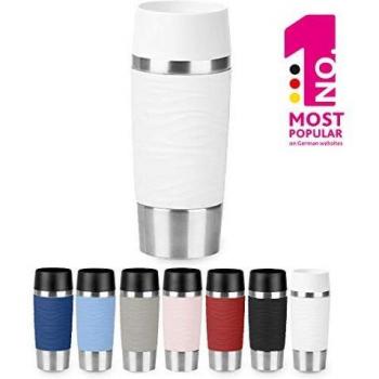 Emsa N2011000 Travel Mug Waves Isolierbecher Weiß