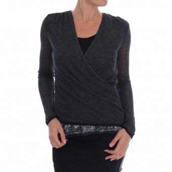 Ermanno Scervino Women's Gray Lace Top