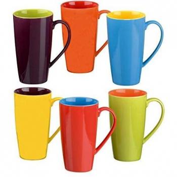 Chromatic Cheer Mug Set – 6 Assorted Colors