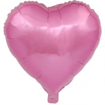 Valentine's Day Heart-Shaped Aluminum Balloons (Set of 5, 18-Inch)