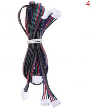 5Pcs 3D Printer Stepper Motor Harness 4-Pin to 6-Pin XH2.54 Connector Wire