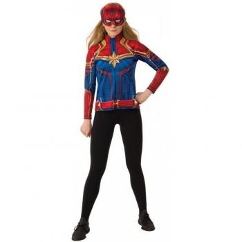 Captain Marvel Girls Costume XS Blue/Red