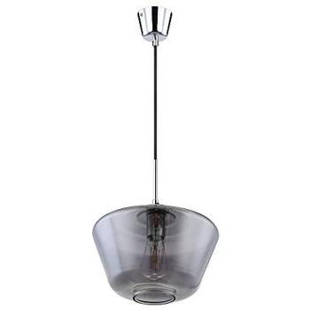 Lampada a sospensione vetro fumè 30x120 cm