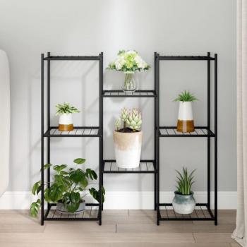 Portafiori Nero in Ferro 83x25x80 cm