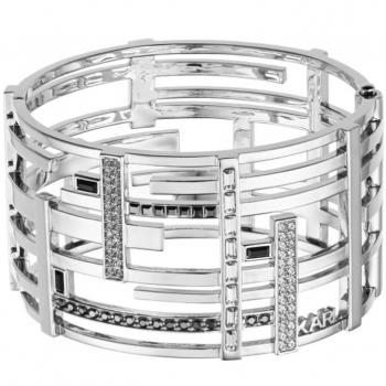Karl Lagerfeld Women's Gray Bracelet 5512166, 19 cm Transparent Design