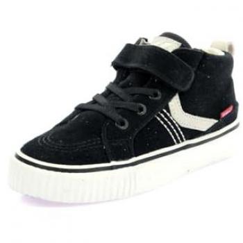 Zapatilla Kickslida Negra de Cuero para Niñas y Niños