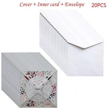 Ensemble cartes d'invitation 20 pièces