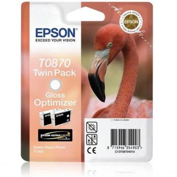 Epson T0870 Gloss Optimizer Twin Pack Tintenpatrone