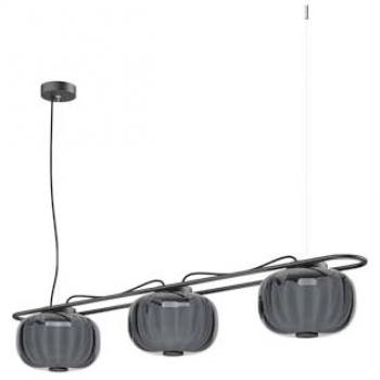 Iluminación colgante Krista 1028J-L38RCB-02-FG en tono gris para ambientes elegantes