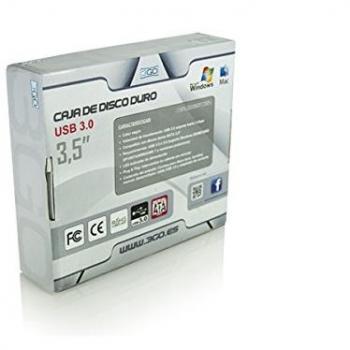 Boîtier externe USB 3.0 noir 3Go pour disque dur SATA3 3,5