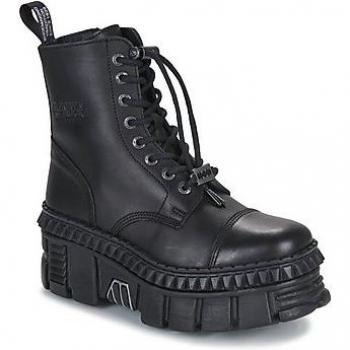 New Rock Herren Stiefeletten M-WALL083CCT-S6 Schwarz