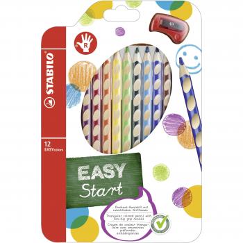 Estuche 12 lápices STABILO EASYcolors ergonómico diestros