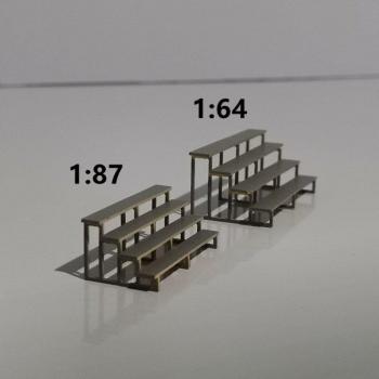 1:87 Scale Miniature Outdoor Grandstand Seat Toy